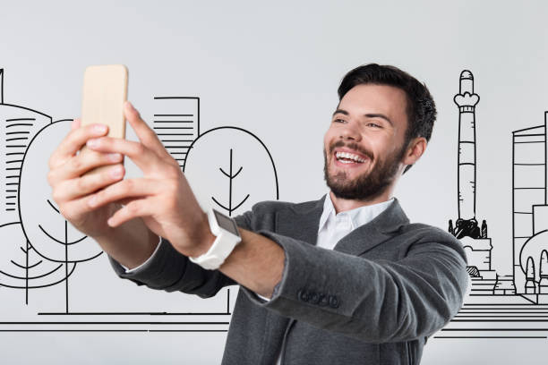 istock Happy smiling tourist taking photos while traveling 937339132