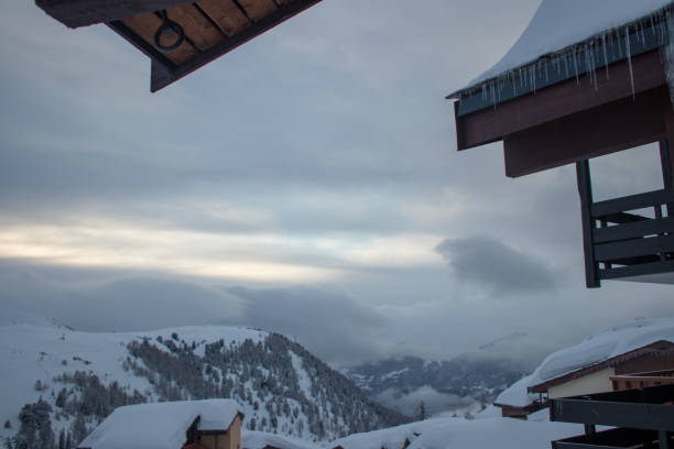 istock Winter sunset over the mountains 937342718