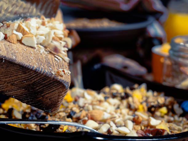 istock Homemade granola preparing 937347150