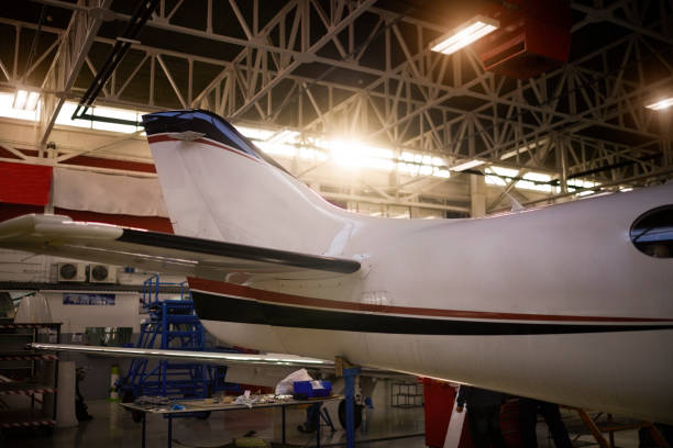 istock Aircraft in the hangar 937358788