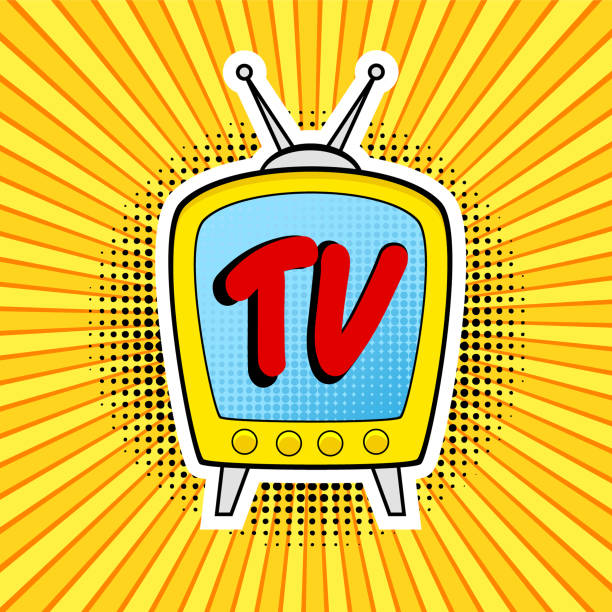 Tv In Cartoon Style With Bright Color Illustrations, Royalty-Free Vector  Graphics & Clip Art - iStock