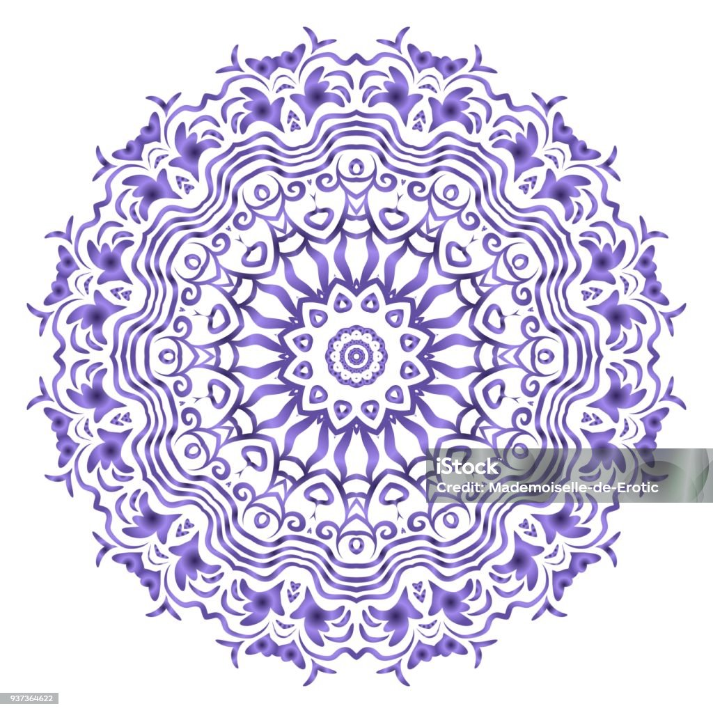 Decorative round ornament. Anti-stress therapy pattern. Vector illustration Decorative round ornament. Anti-stress therapy pattern. Vector illustration for design Abstract stock vector