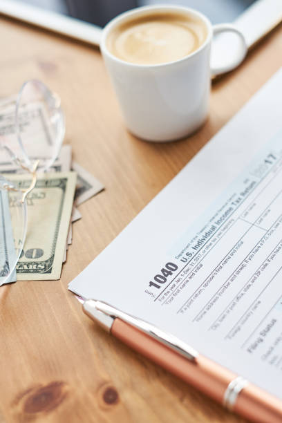 istock USA tax form, annual event in April 937388404