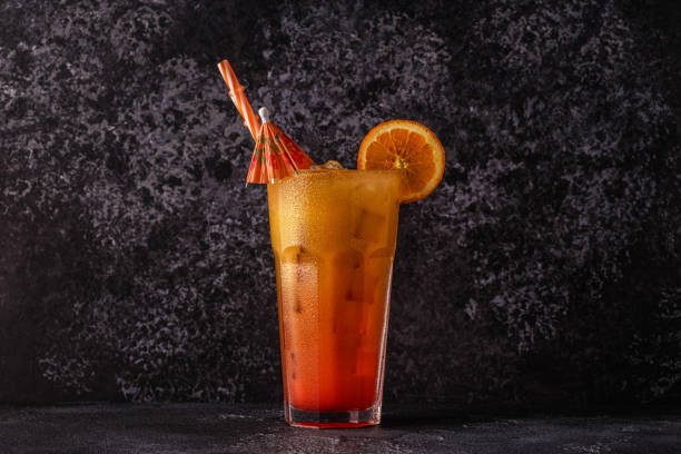 istock Juicy Orange and Red Tequila Sunrise with ice 937388816