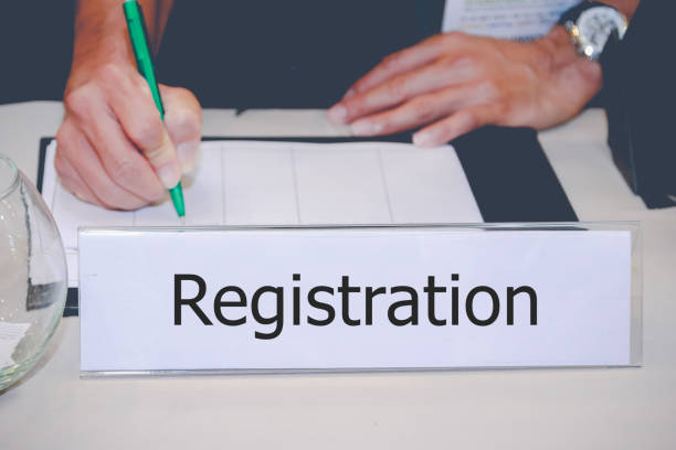 istock Businessman Writing register on the Table 937392818