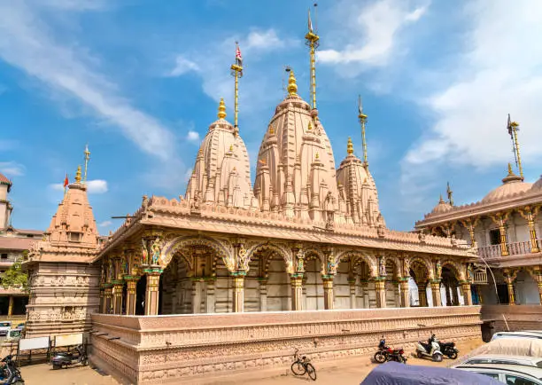 Photo of Kalupur Swaminarayan Mandir, a hindu temple in the old city of Ahmedabad - Gujarat, India