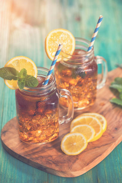 istock Ice Tea with Lemon and Mint in a Jar 937415272