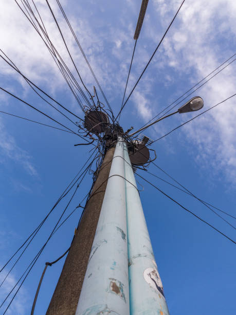 istock Messy electrical wiring on Boca del Toros, Panama. 937415792