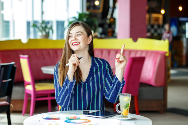 istock A young, creative woman is working remotely on a new project. Mo 937416416