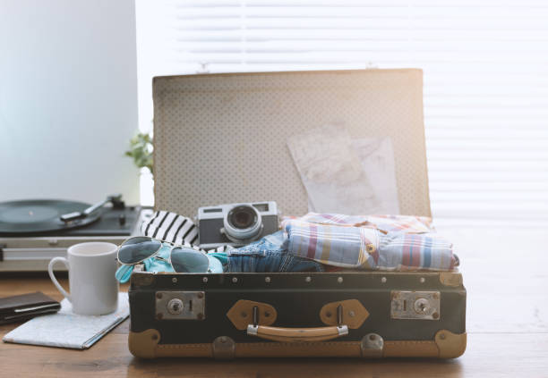 istock Traveler packing his suitcase before leaving 937428424