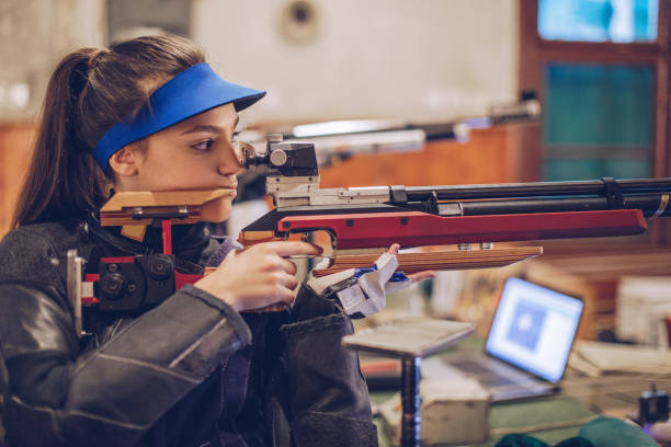 istock Sports rifle shooting practice 937440308