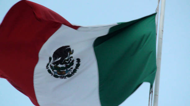 istock Mexican National Flag View In Cancun. Mexico 937443320
