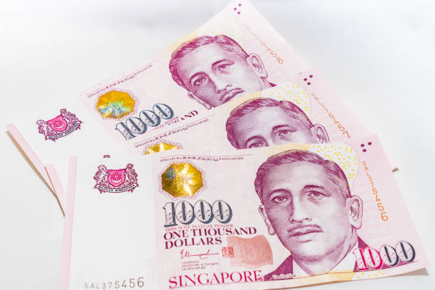 istock Singapore Dollar Isolated, Banknote Singapore on White background 937443646