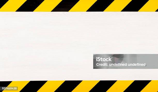 Under Construction Concept Background Warning Tape Stock Photo - Download Image Now