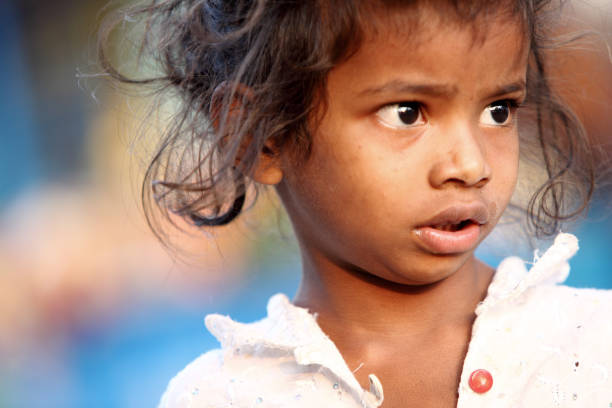 Portrait of a cute little Indian girl.