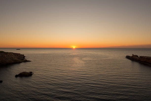 istock Sunrise at the Cala Sa Punta in Ibiza 937463158