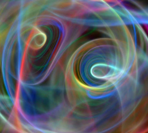 istock image of one Digital Fractal on Black Color 937467642