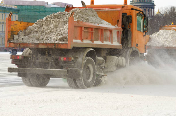istock Snow-removal vehicles on the streets. 937472508