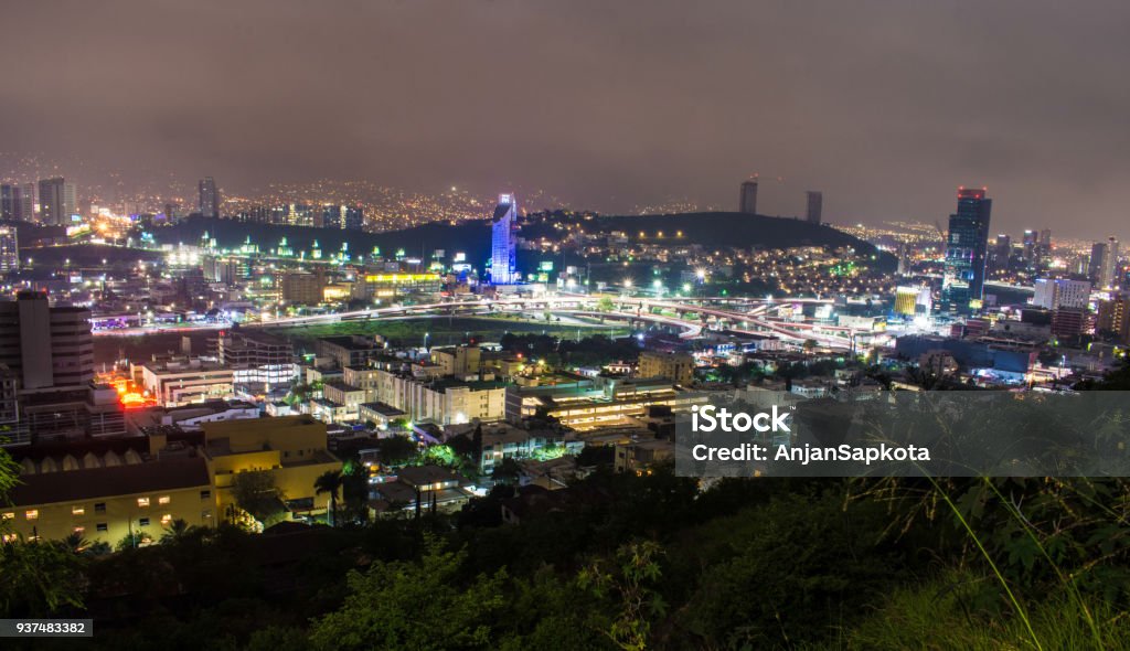 Monterrey, Nuevo Leon at night Monterrey City at night Mexico Stock Photo