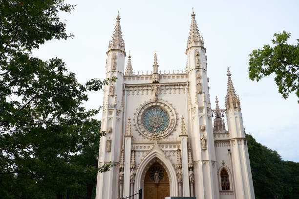 Gothic chapel in Peterhof. Petersburg
