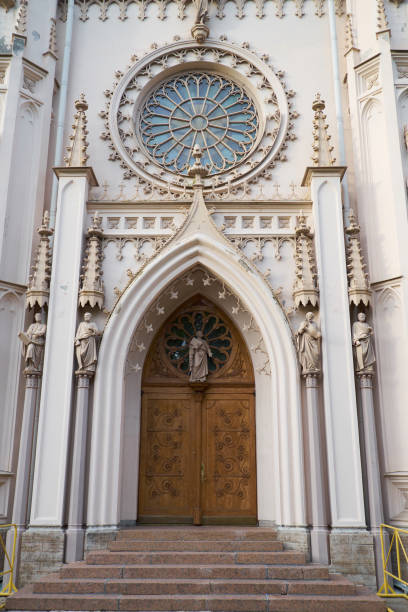 istock Gothic chapel in Peterhof. Petersburg. 937495716