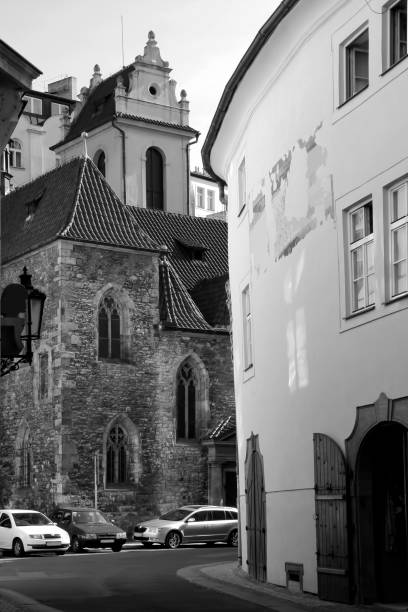 istock Prague Street (B&W) I. 937504358