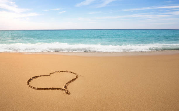 istock Heart sahpe on the beach 937505470