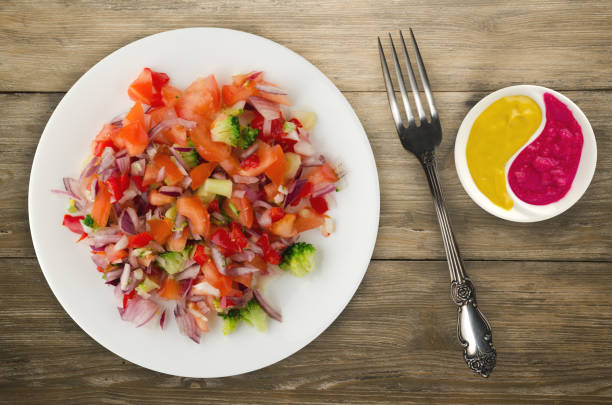 istock vegan food. salad from vegetables 937511330