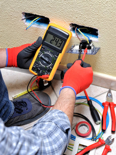 istock Electrician technician at work with safety equipment on a residential electrical system 937527928