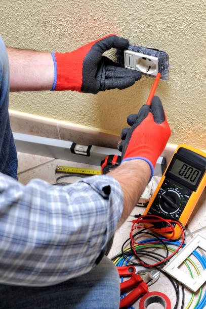istock Electrician technician at work with safety equipment on a residential electrical system 937527934
