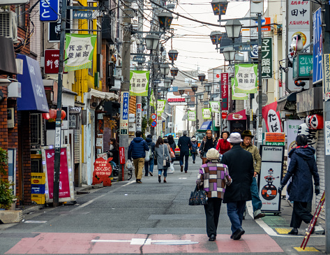 Street scene in Tokyo, Japan