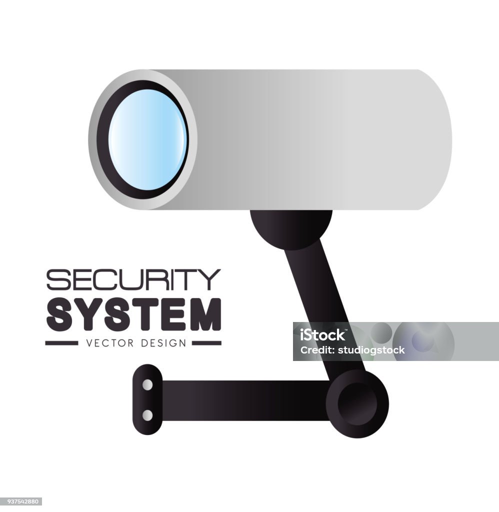 Security System And Surveillance Stock Illustration - Download Image ...