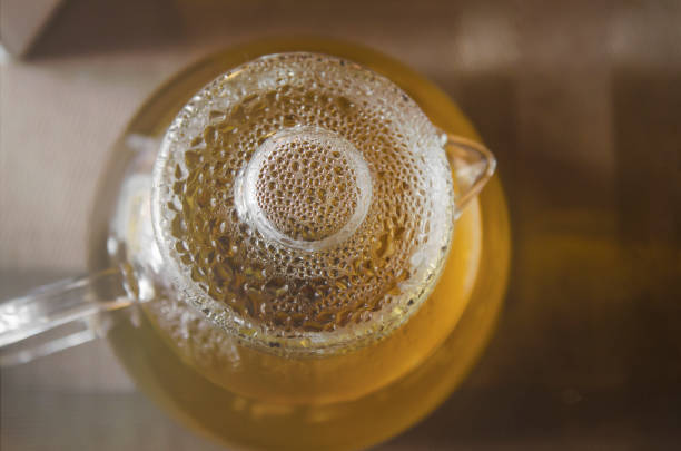 istock glass teapot with water drops on the lid 937543176