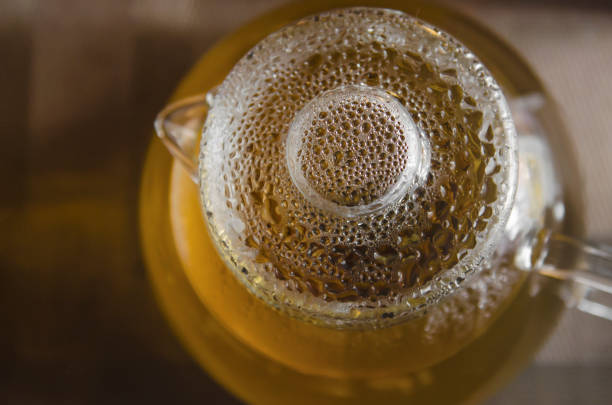 istock glass teapot with water drops on the lid 937543184