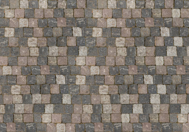 istock Natural background base of square stones cubes from dark to light evenly folded 937547218