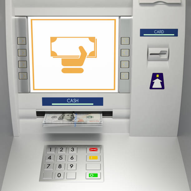 istock ATm machine with banknotes in the money slot 937547510