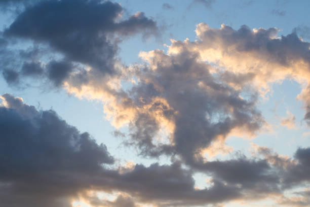 istock Photo of big beautiful blue clouds after sunset 937553126