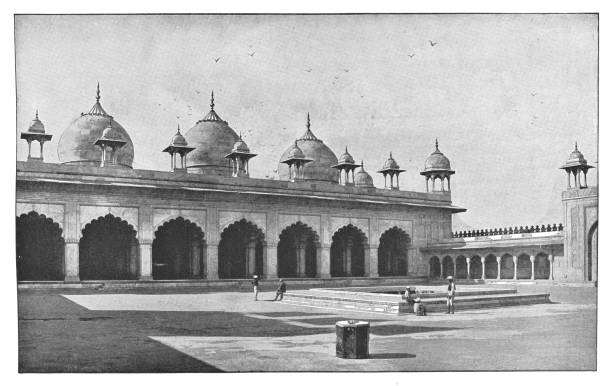 istock Moti Masjid at Agra Fort in Agra, India - British Era 937553228
