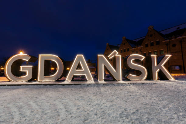 istock Gdansk sign in the old town 937561880