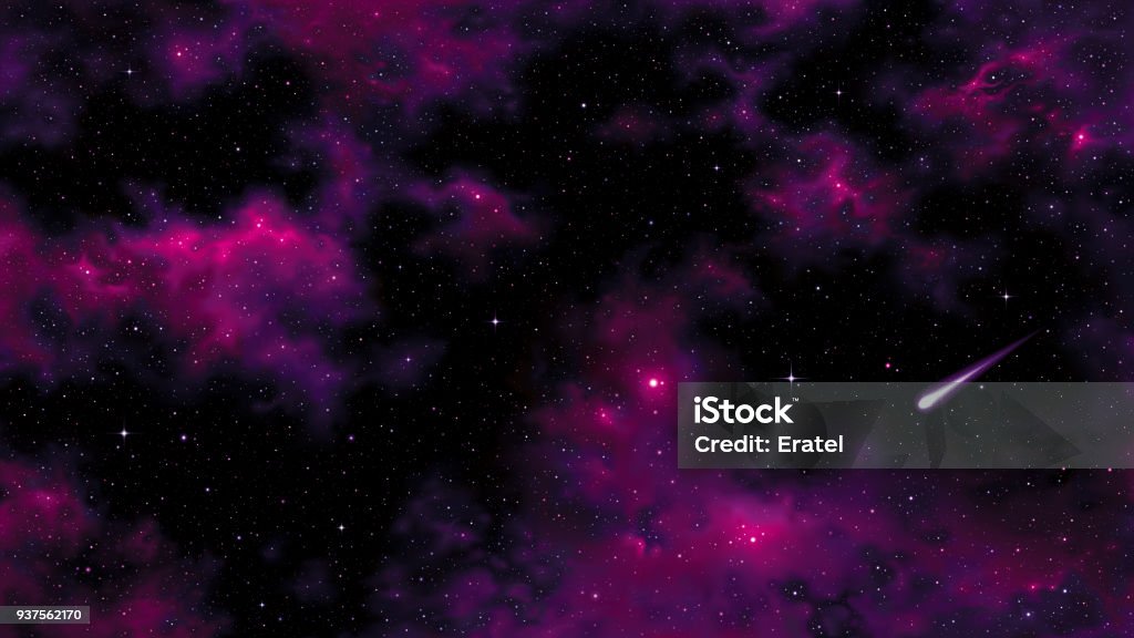 Deep Space Vector illustration of a deep space scenery. Background created using mesh tool. Outer Space stock vector