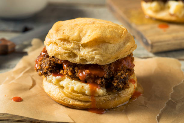 istock Homemade Honey Butter Chicken Biscuit 937571608