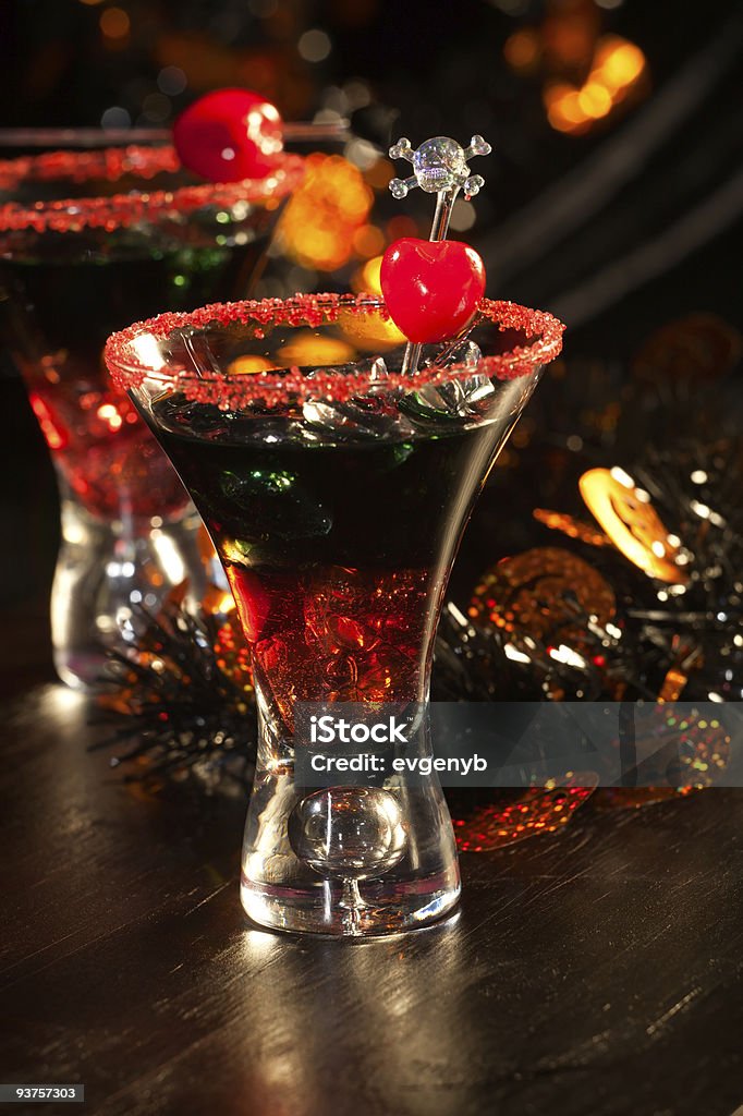 Halloween drinks - Devil's Blood Cocktail  Drink Stock Photo