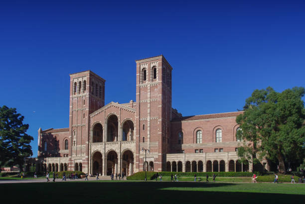 Royce Hall at UCLA Los Angeles, United States - January 5, 2011: Royce Hall on the campus of UCLA. Royce Hall is one of four original buildings on UCLA's Westwood campus. ucla photos stock pictures, royalty-free photos & images