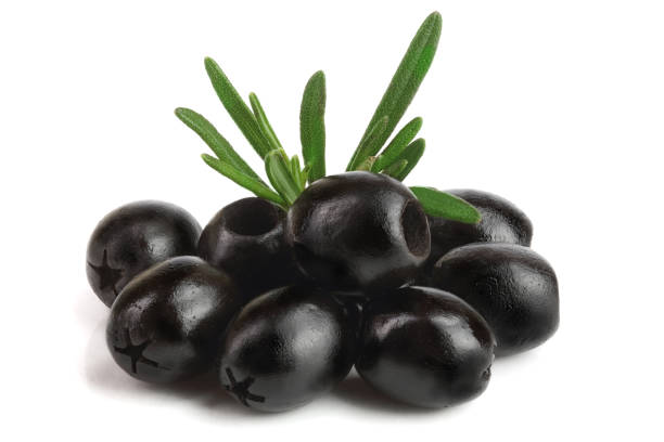 istock whole black olives with rosemary leaf isolated on white background macro 937587054