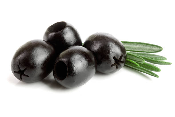 istock whole black olives with rosemary leaf isolated on white background macro 937587086