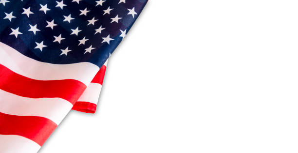 istock USA or america flag isolated on white background with clipping path 937598724