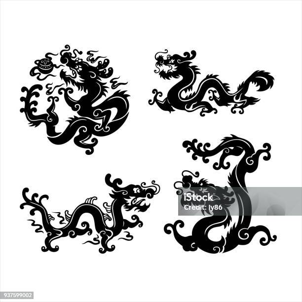 Dragon Stock Illustration - Download Image Now - Dragon, Chinese Dragon, East Asian Culture