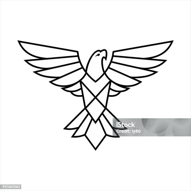 Eagle Icon Stock Illustration - Download Image Now - Hawk - Bird, Eagle - Bird, Icon Symbol