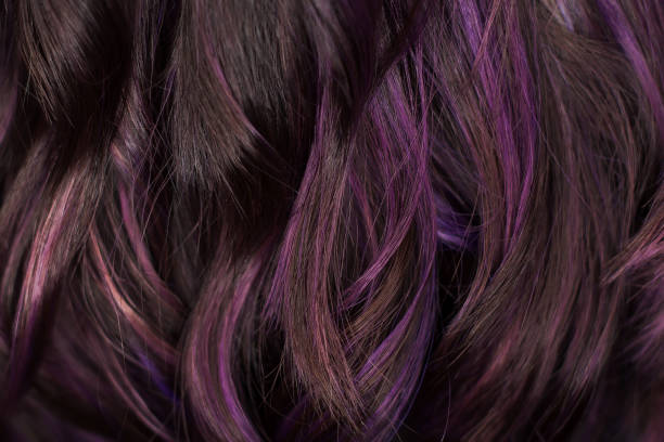 istock Violet and black hair texture. Wallpaper 937615654