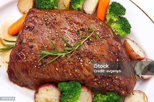 Roasted Beef Stock Photo - Download Image Now - Corned Beef, Roasted, Baby Carrot